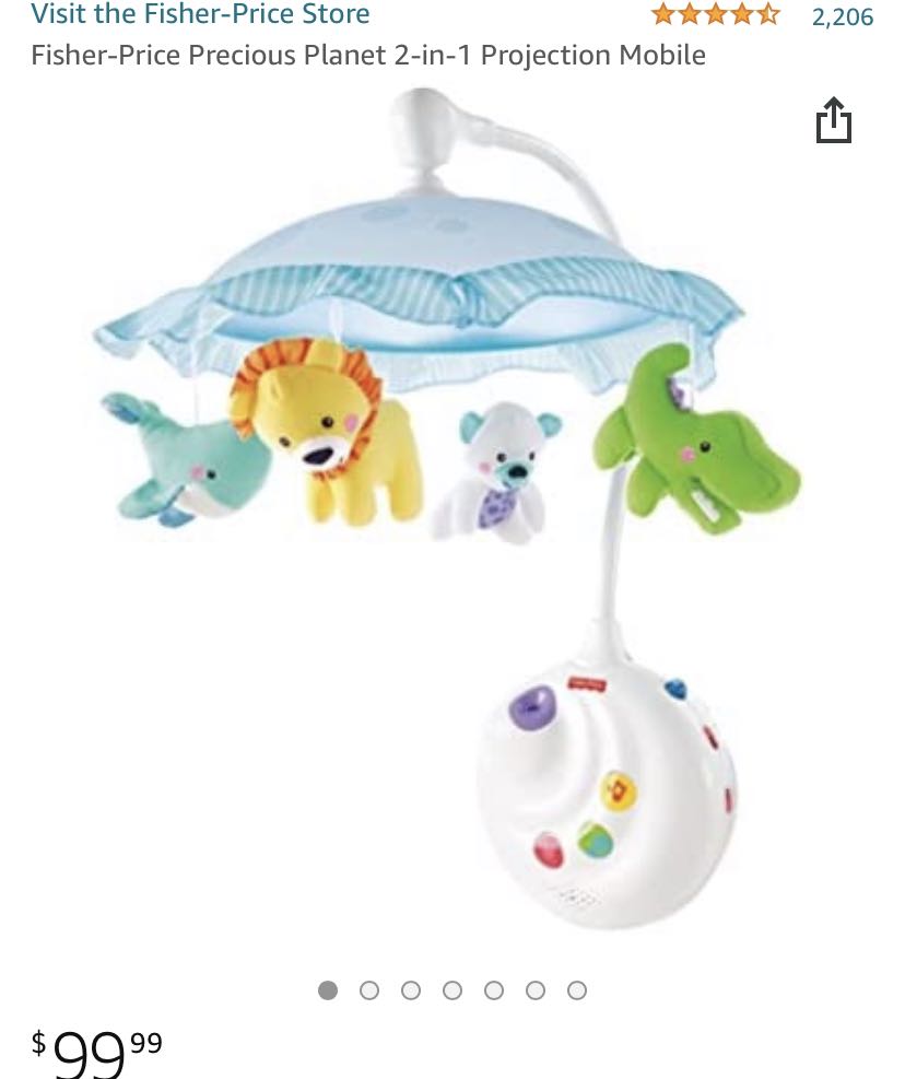 Cot mobile with projector, Babies & Kids, Baby Nursery & Kids Furniture