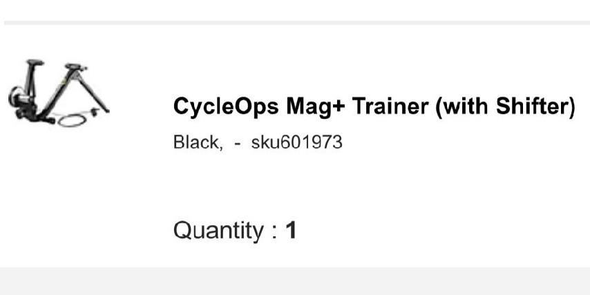 Cycleops mag+ trainer clearance