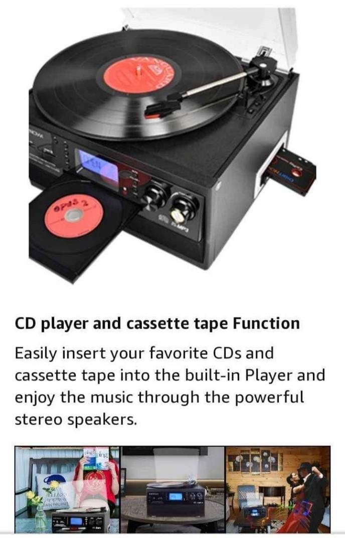 Digitnow All in One Turntable Plaka Vinyl Record CD Cassette Tape Deck