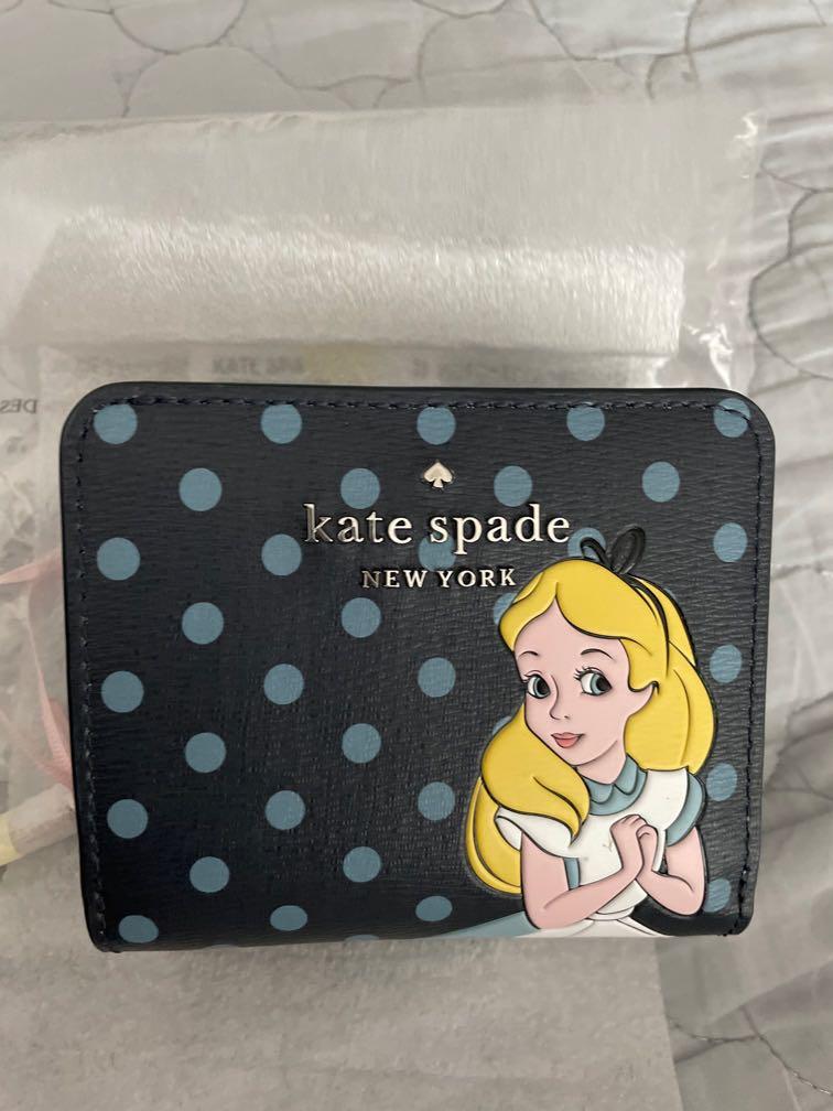disney x kate spade new york alice in wonderland bifold wallet, Women's  Fashion, Bags & Wallets, Purses & Pouches on Carousell