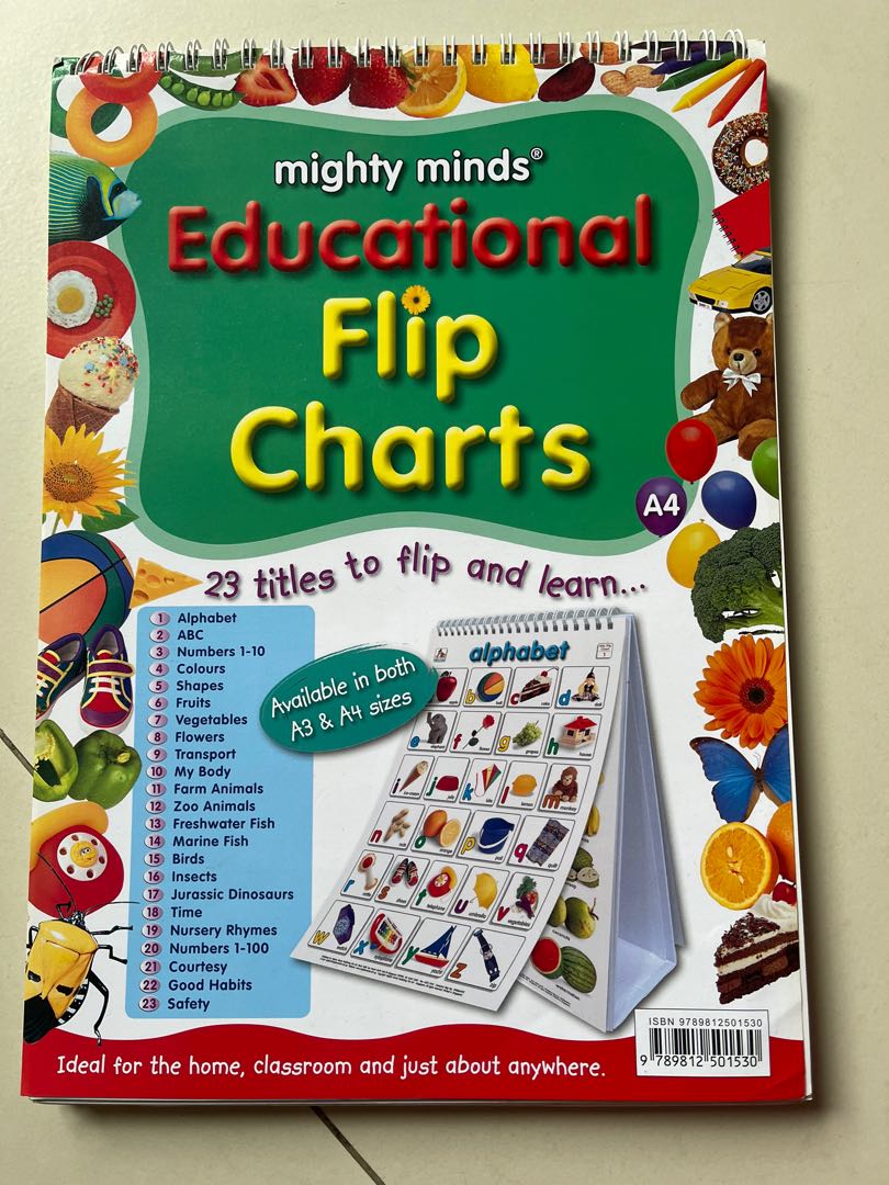 Educational flip charts 23 titles stand early learning early readers