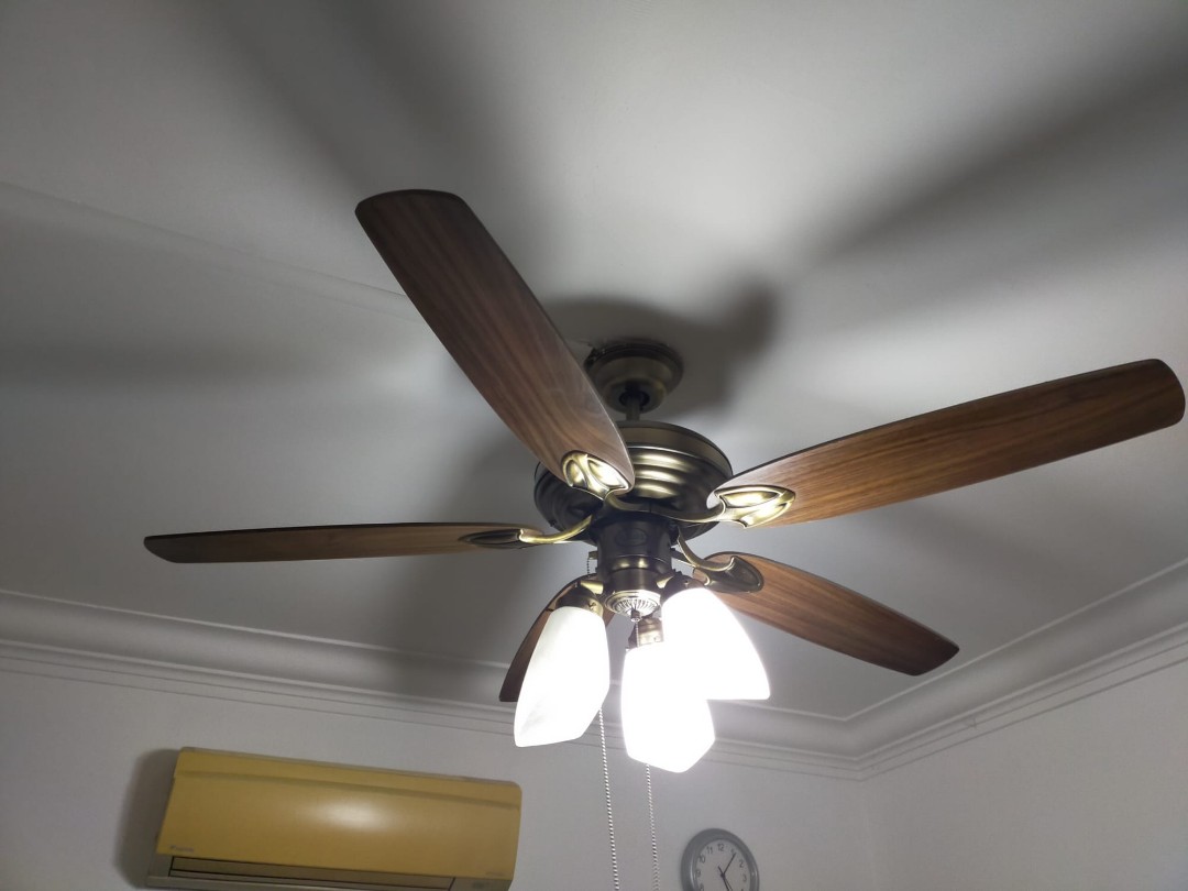 Elmark ceiling fan with lights, Furniture & Home Living, Lighting