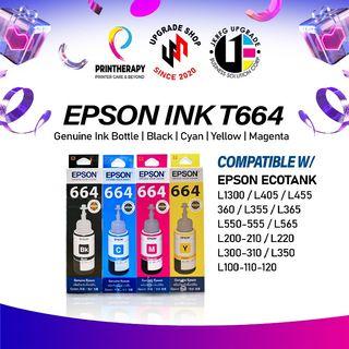 Epson T664 70ml Genuine Dye Ink Bottle C13T664100 C13T664200 C13T664300 C13T664400