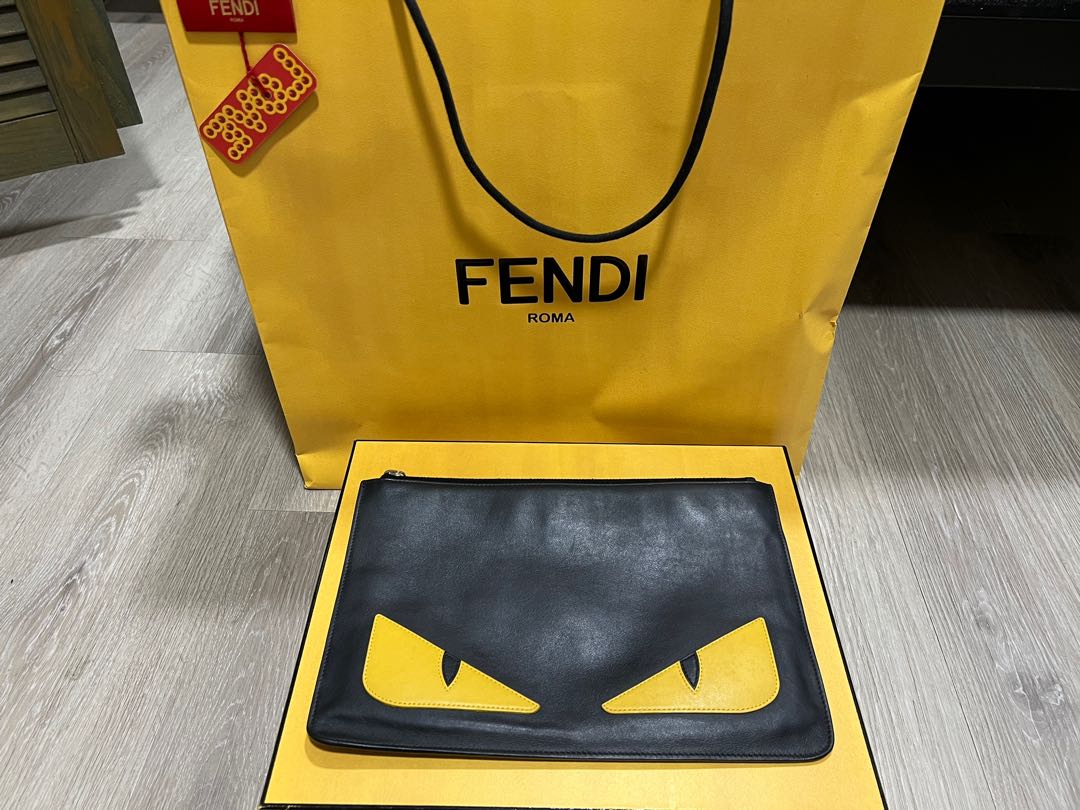 Fendi Monster Clutch Bag, Men's Fashion, Bags, Belt bags, Clutches and ...