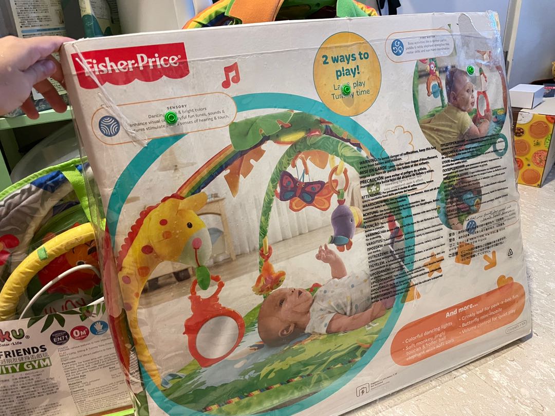 NEW Fisher-Price Roller Elephant with Sounds & Sensory Play 