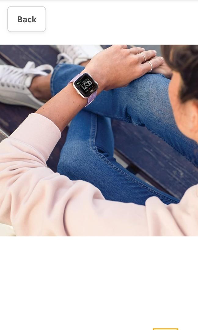 Lavender fitbit versa clearance