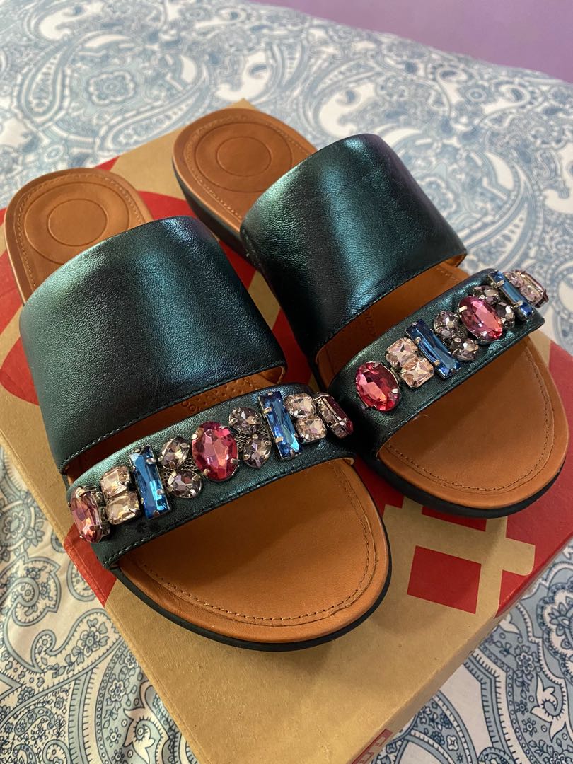 Fitflop delta outlet bejewelled slide
