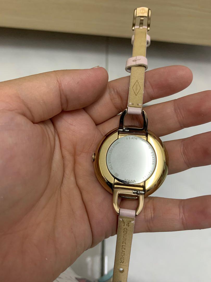 Fossil pastel pink online watch