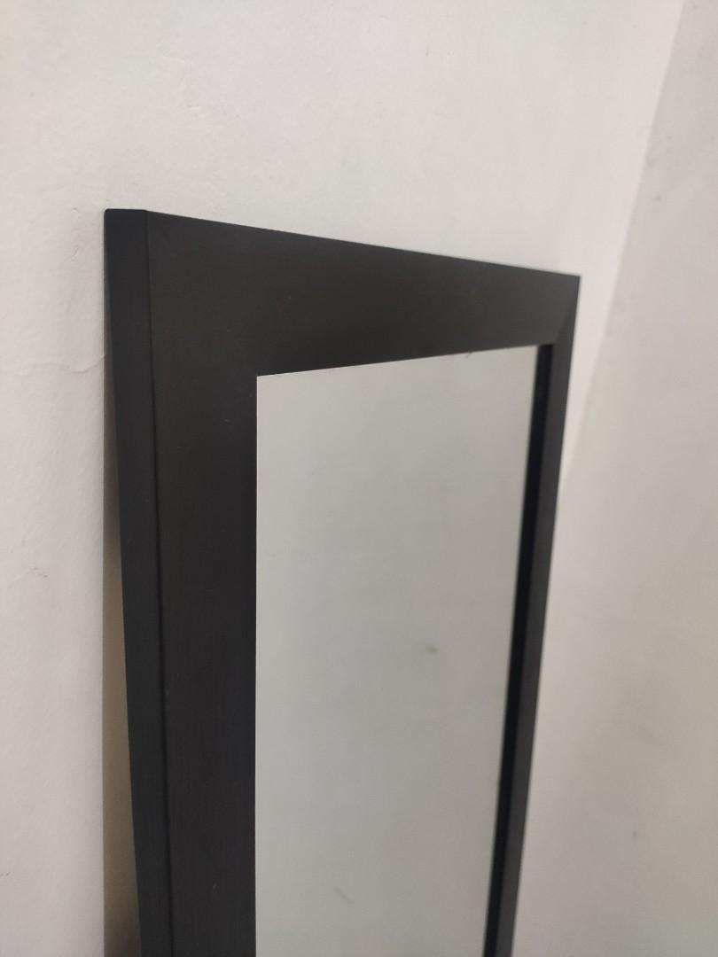 Full Body Wooden Mirror (Dark Brown to Black), Furniture & Home Living