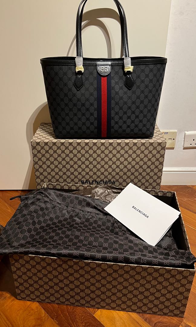 Gucci Balenciaga Hacker Medium Tote Bag, 名牌, 手袋及銀包- Carousell