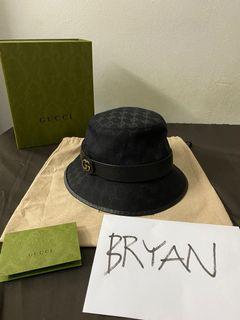 Gucci Canvas bucket hat with Double G