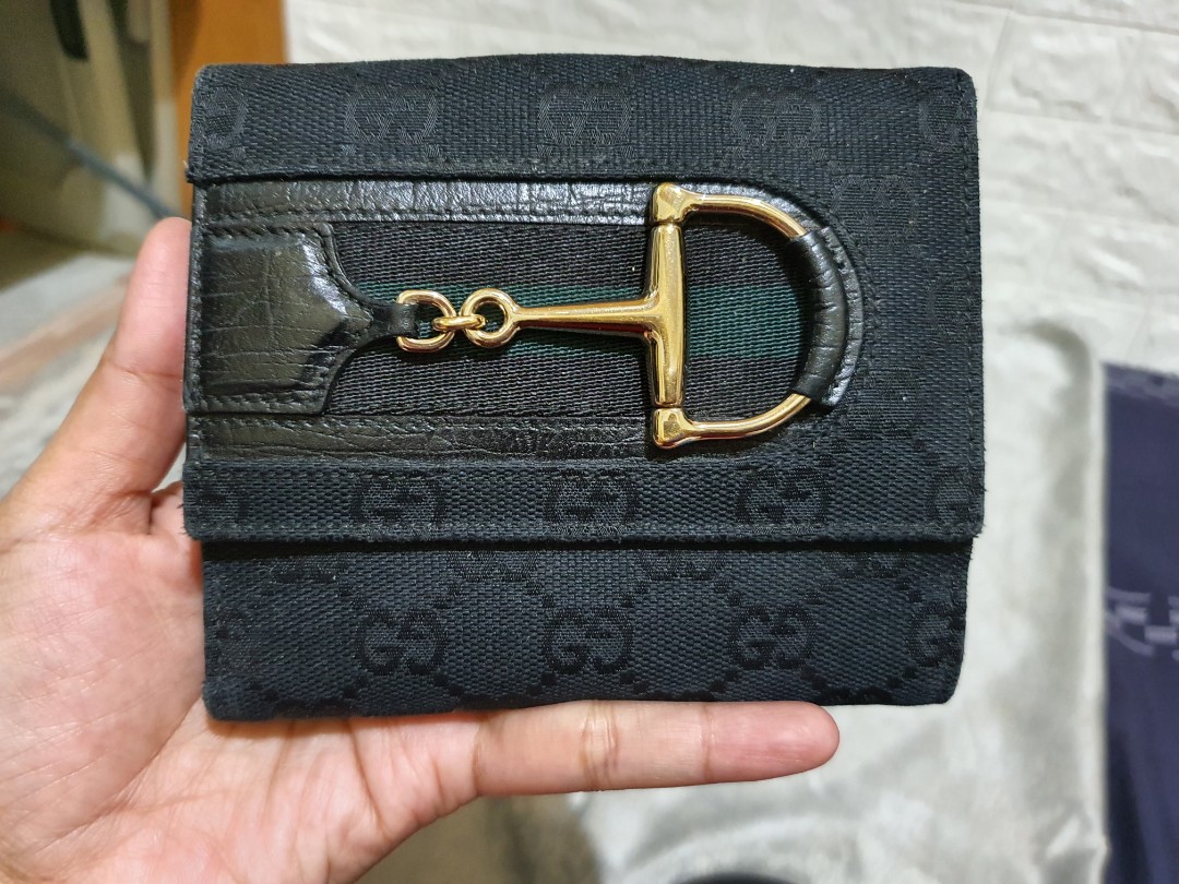 Gucci Horsebit Trifold Wallet, Luxury, Bags & Wallets on Carousell