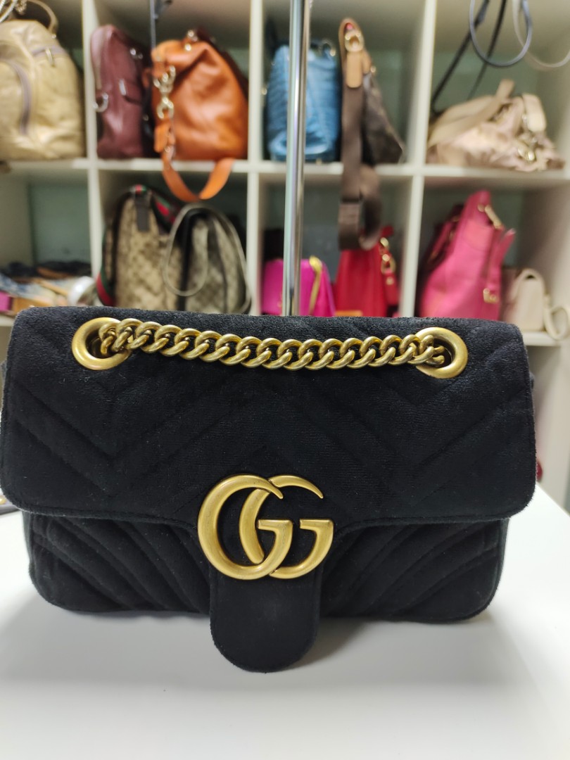 Marmont velvet crossbody discount bag