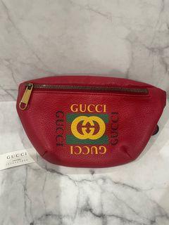 gucci mini bumbag red new