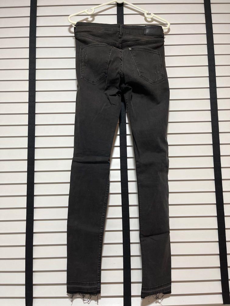 H&m black ripped skinny jeans online