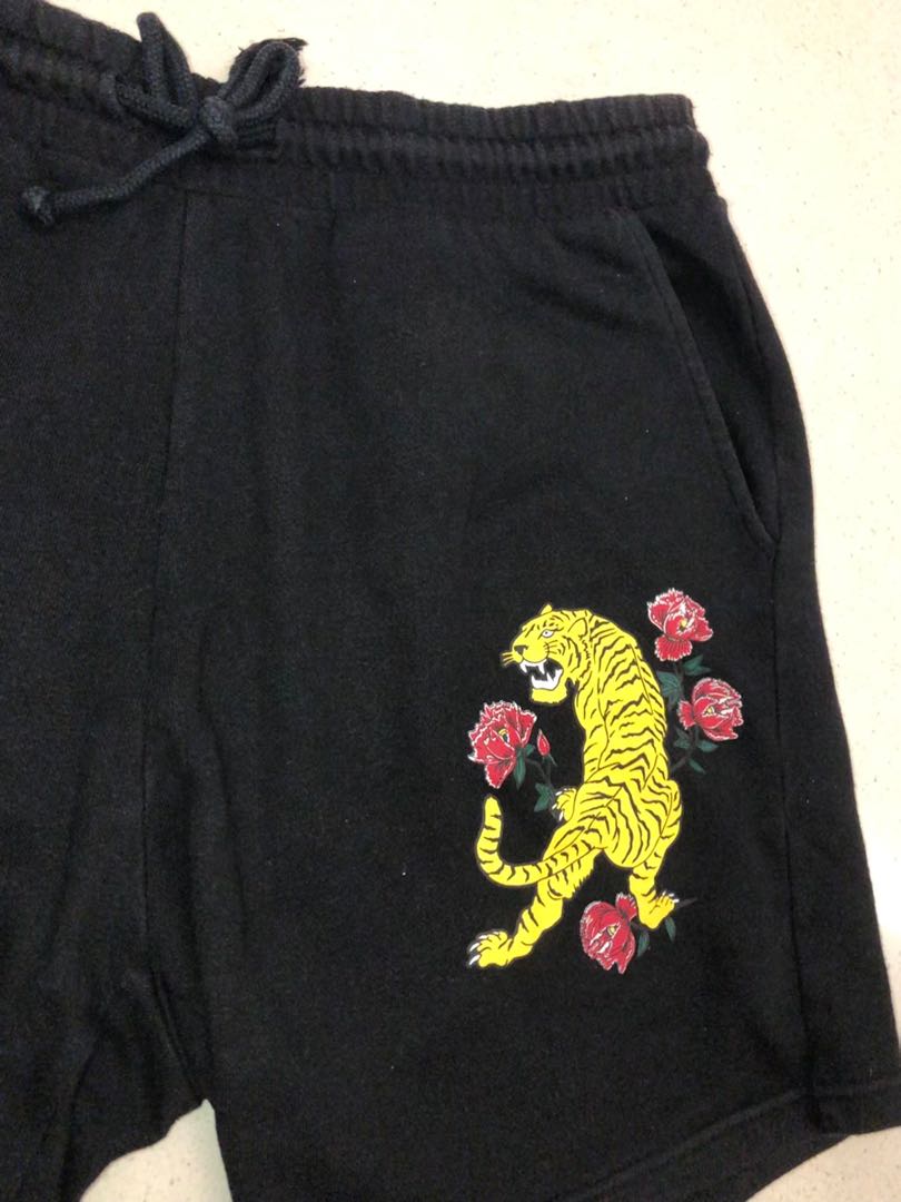 h\u0026m tiger flower print shorts, Men's 