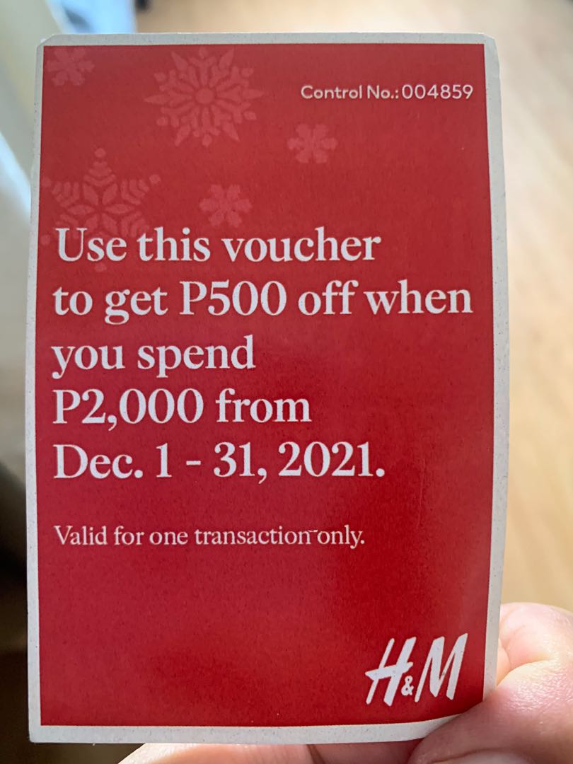 H&m voucher discount