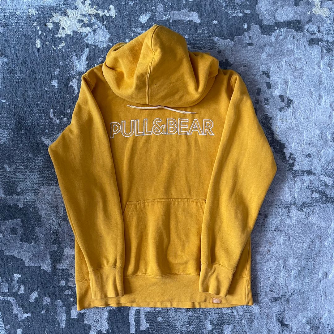Pull and top bear mustard hoodie