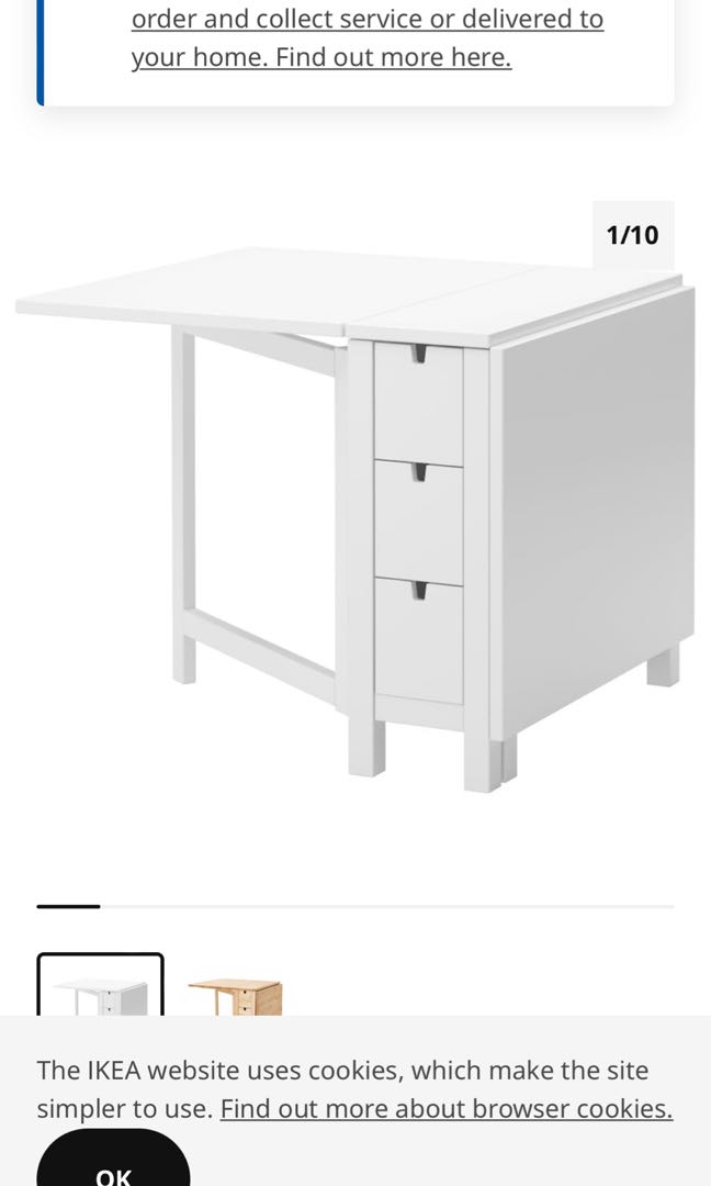 IKEA Dining Table, Furniture & Home Living, Furniture, Tables & Sets on