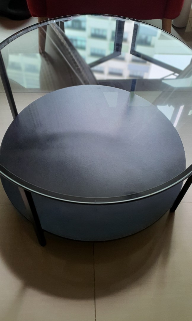 Ikea Glass Top Coffee Table, Furniture & Home Living, Furniture, Tables