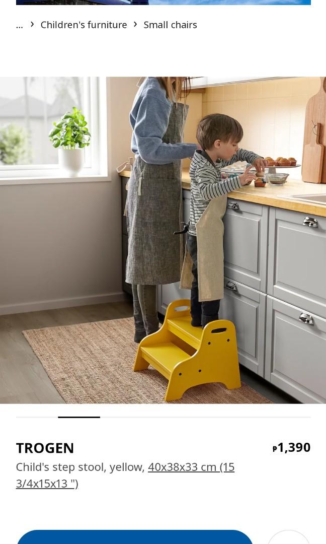 Ikea Trogen Red Step Stool, Babies & Kids, Baby Nursery ...