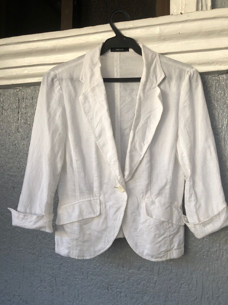 pure white blazer
