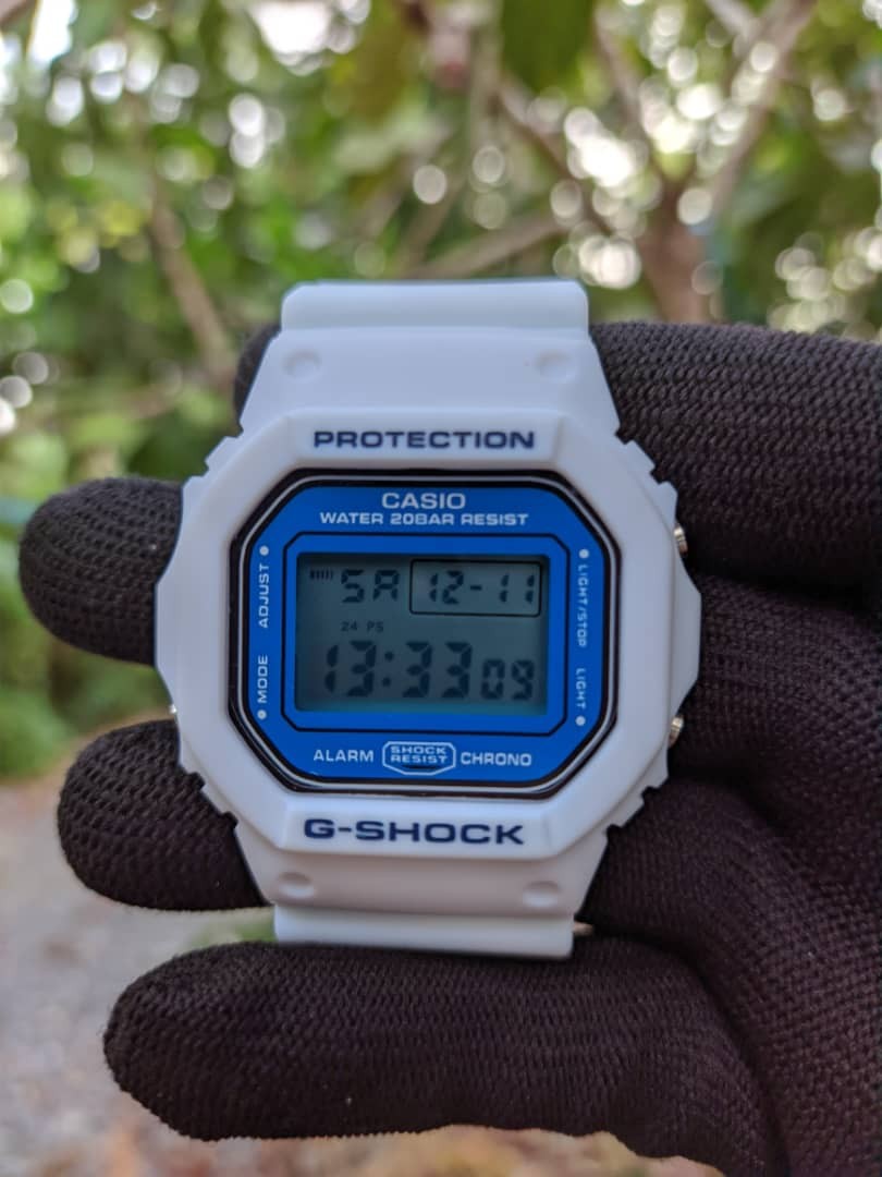 G shock petak putih deals