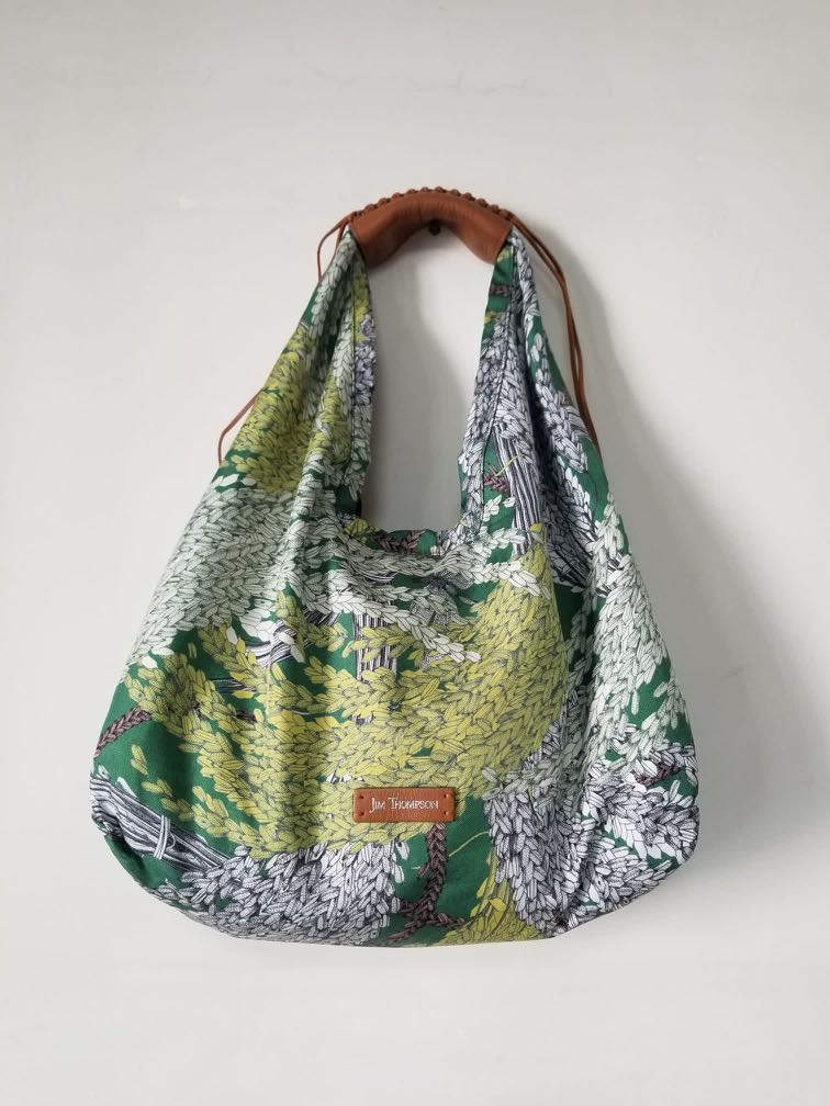 Jim Thompson Floral Silk Hobo Bag