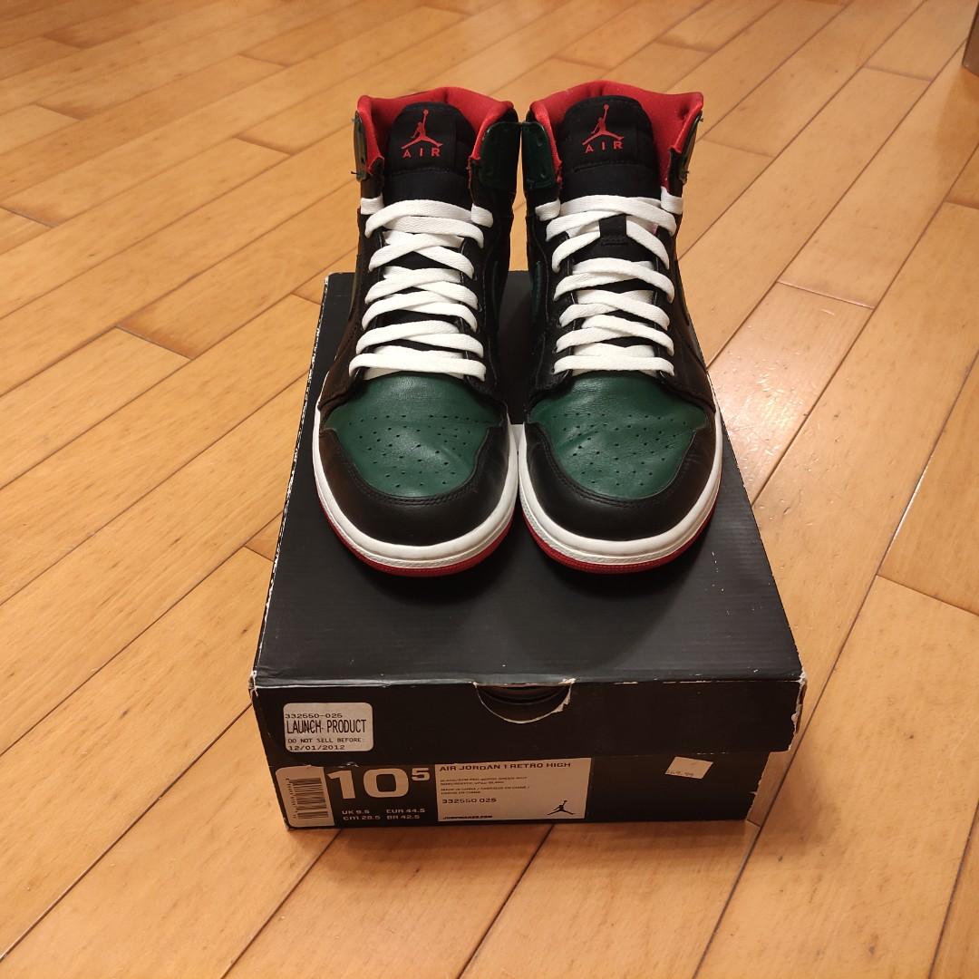 Jordan 1 retro new arrivals green gucci