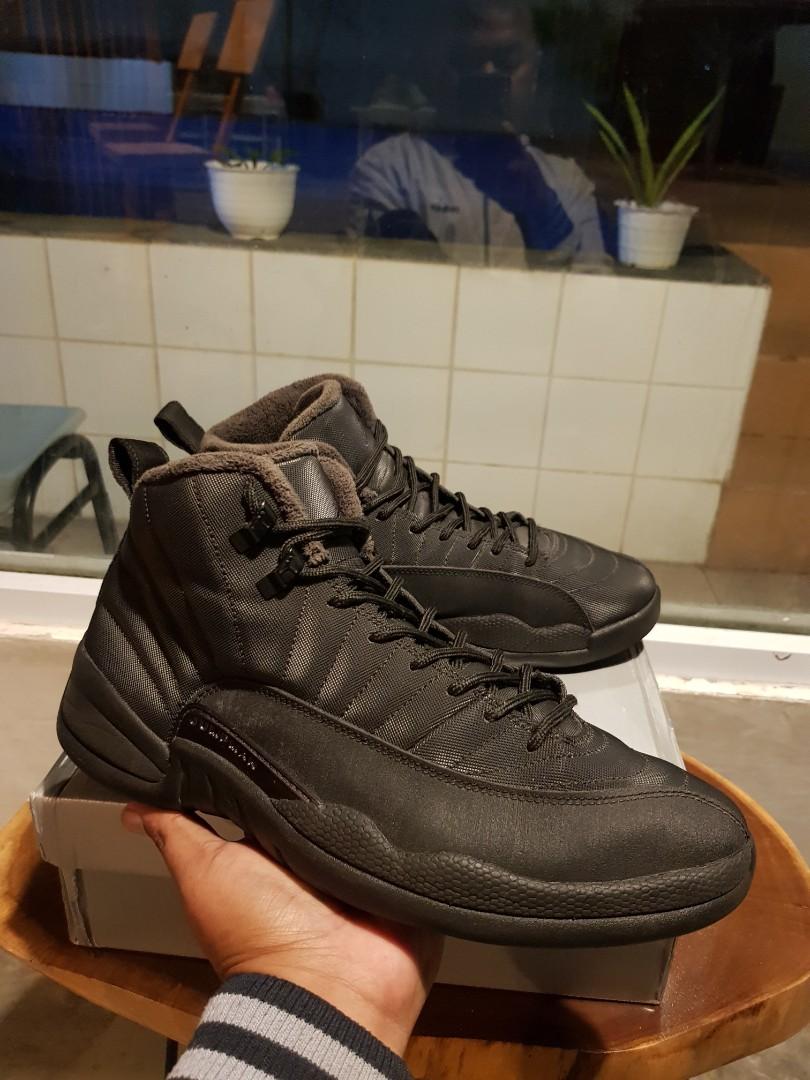 jordan retro 12 winter black