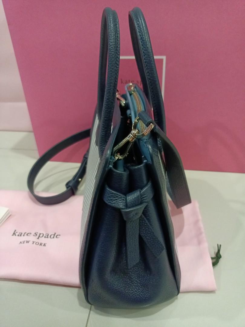 Kate Spade Knott Stripe Medium Satchel, Women's Fashion, Bags & Wallets,  Cross-body Bags on Carousell