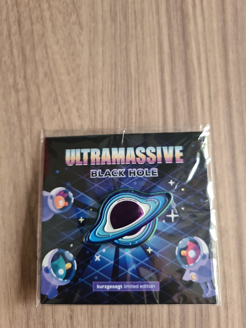 kurzgesagt limited edition ultramassive black hole pin, Everything Else