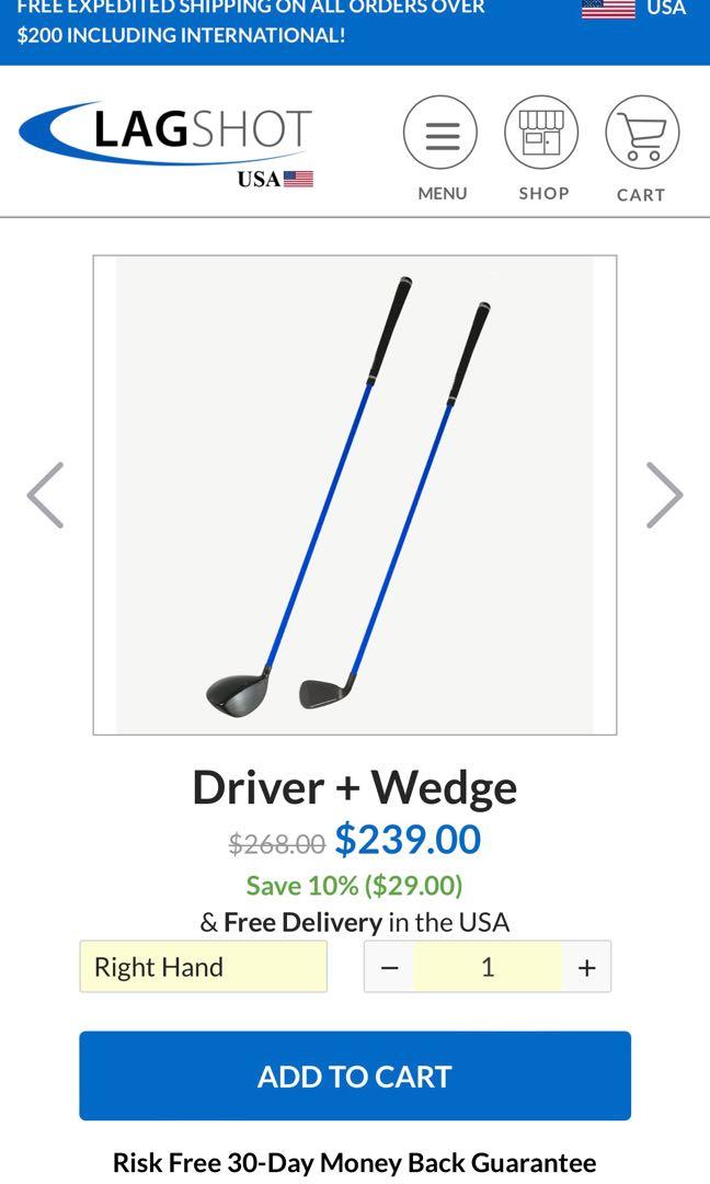 Lag shot Golf Training Aid, Sports Equipment, Sports & Games, Golf on