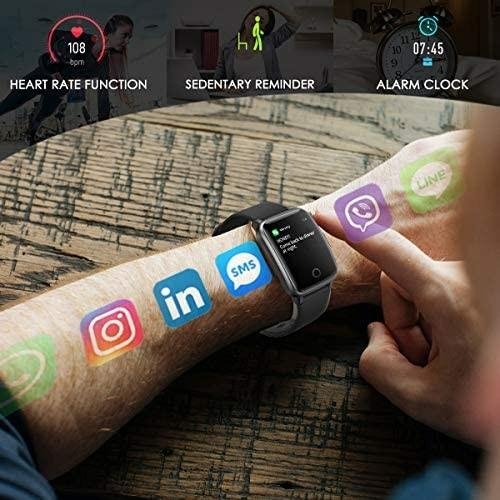 Latec Smart Watch IP68 Waterproof Fitness Tracker Sports Watch with Pedometer Sleep Monitor Stopwatch for iOS Android Mobile Phone