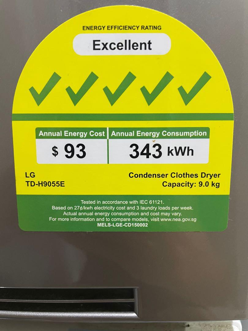 LG Dryer (9kg) spoilt, TV & Home Appliances, Washing Machines and