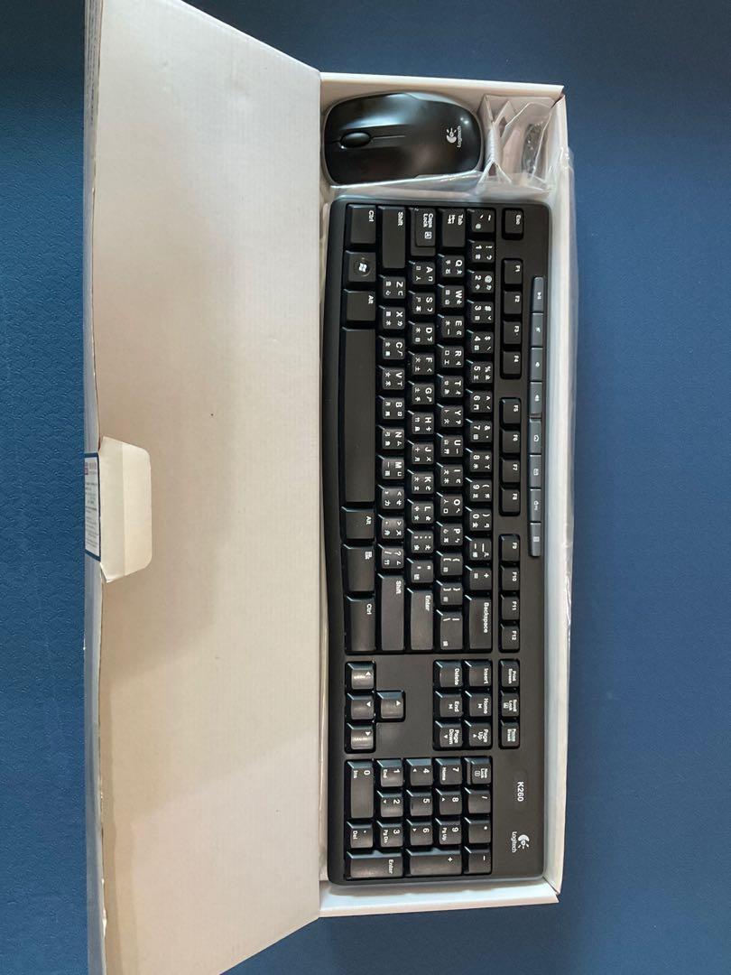 Logitech wireless keyboard & mouse combo MK260, 電腦 ＆ 平板電腦, 電腦周邊產品, 電腦鍵盤