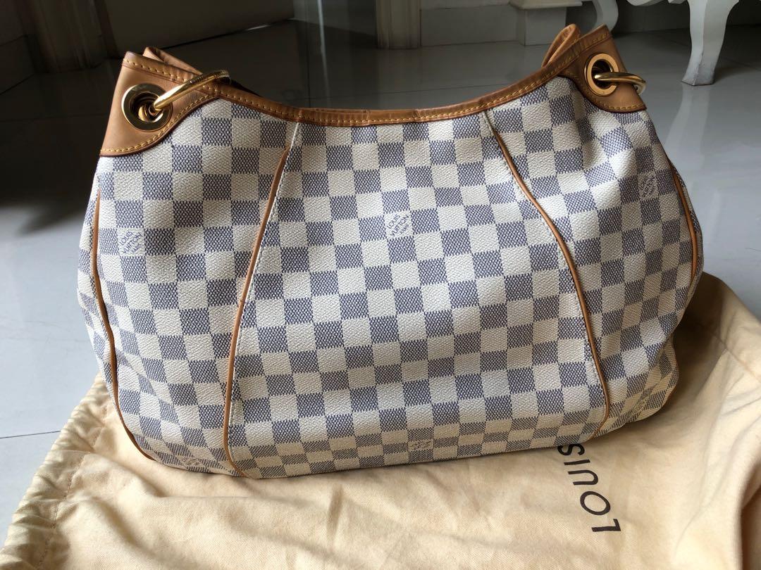 Louis Vuitton Authentic Galliera PM Damier Azur, Fesyen Wanita, Tas \u0026  Dompet di Carousell
