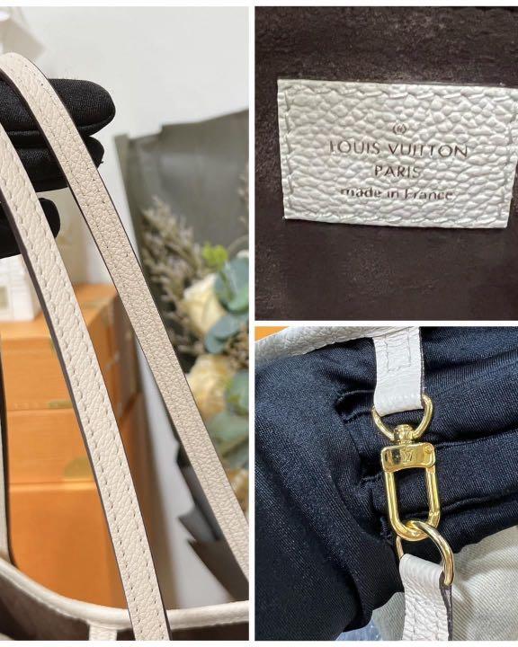 Louis Vuitton Neverfull MM Empreinte Cream Leather ref.487165