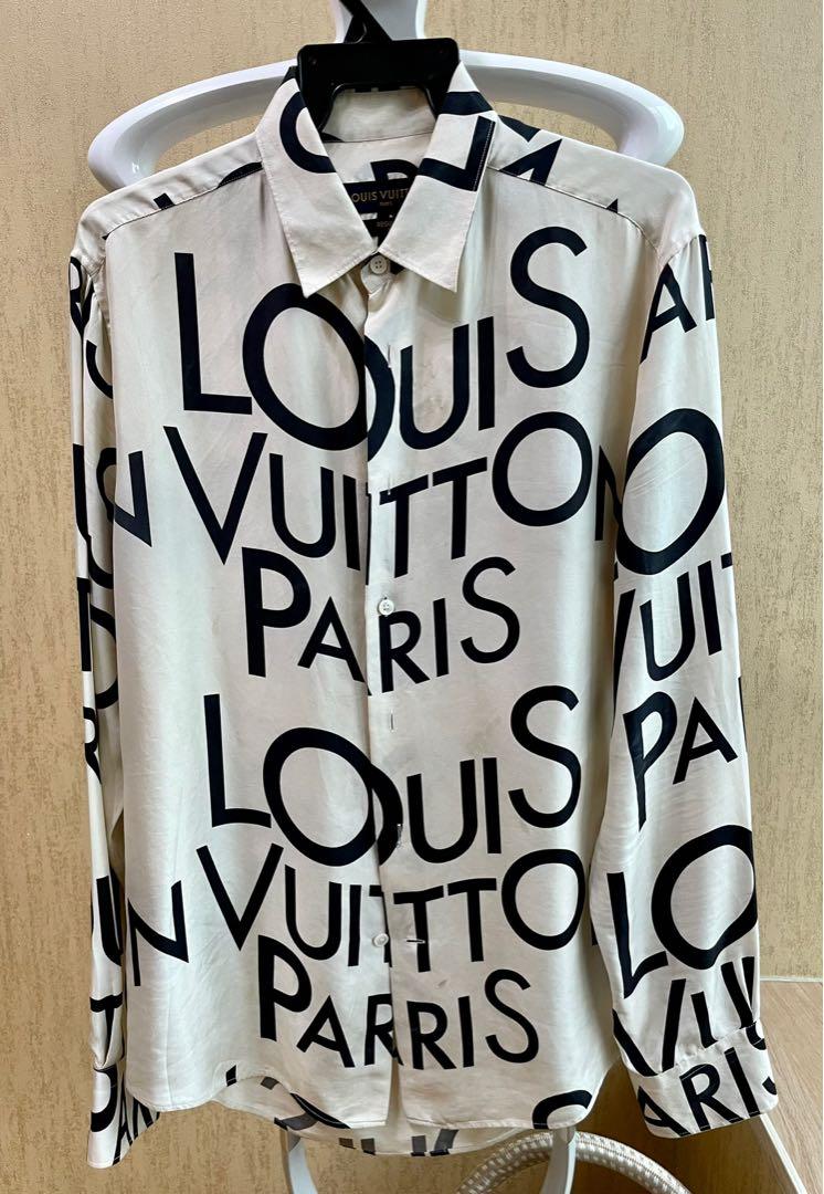 louis vuitton silk mens shirt