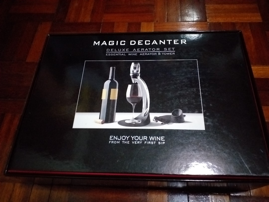 Magic Decanter Deluxe Aerator set, Food & Drinks, Spice & Seasoning on ...