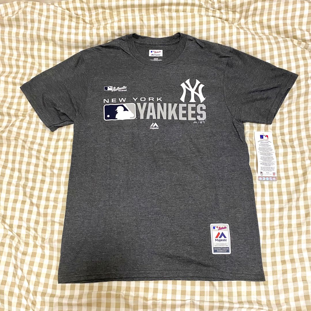 lytter Stue Overfrakke Majestic MLB Authentic Collection New York Yankees Tee Shirt Tshirt, Men's  Fashion, Tops & Sets, Tshirts & Polo Shirts on Carousell