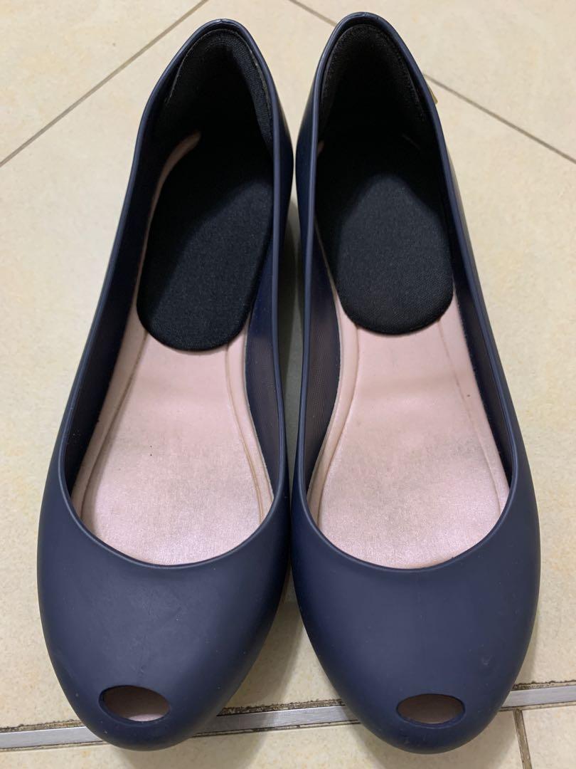 Melissa Shoes Navy Blue Size USA 6 Women s Fashion Footwear Flats on Carousell