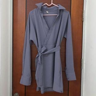 mini dress korea lilac