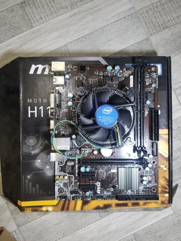 MSI H110M PRO VD PLUS Motherboard + Intel Pentium G4560, Computers