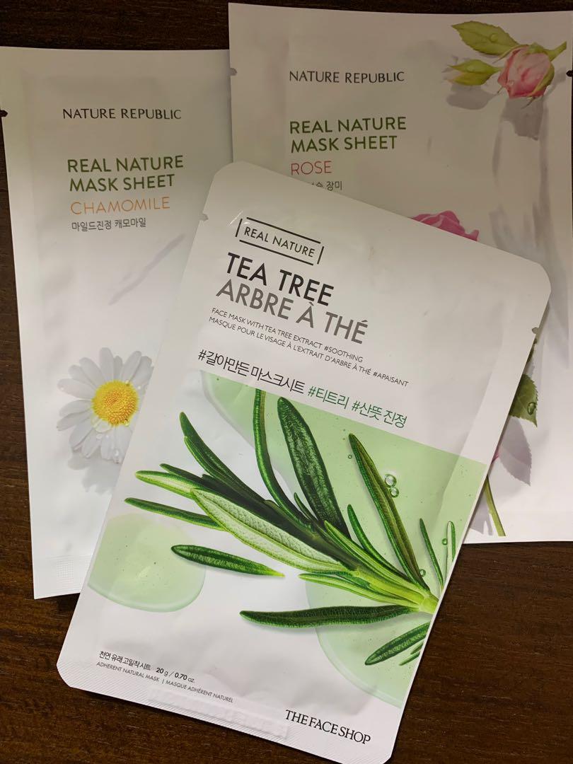 Nature Republic, The Face Shop Face Mask, Beauty & Personal Care, Face