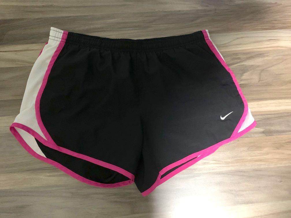Nike running shorts (black/pink), Women 