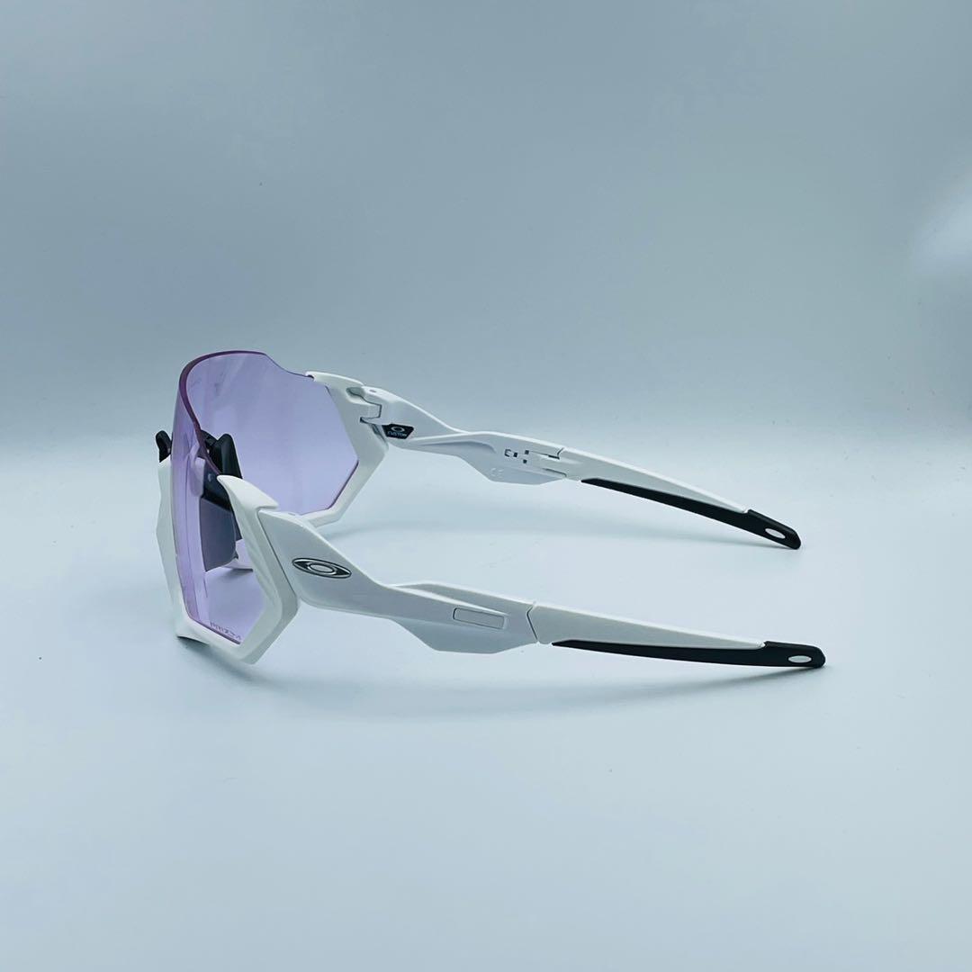 Oakley Flight Jacket Custom Polished White Prizm Low Light Men s Fashion Watches Accessories Sunglasses Eyewear on Carousell