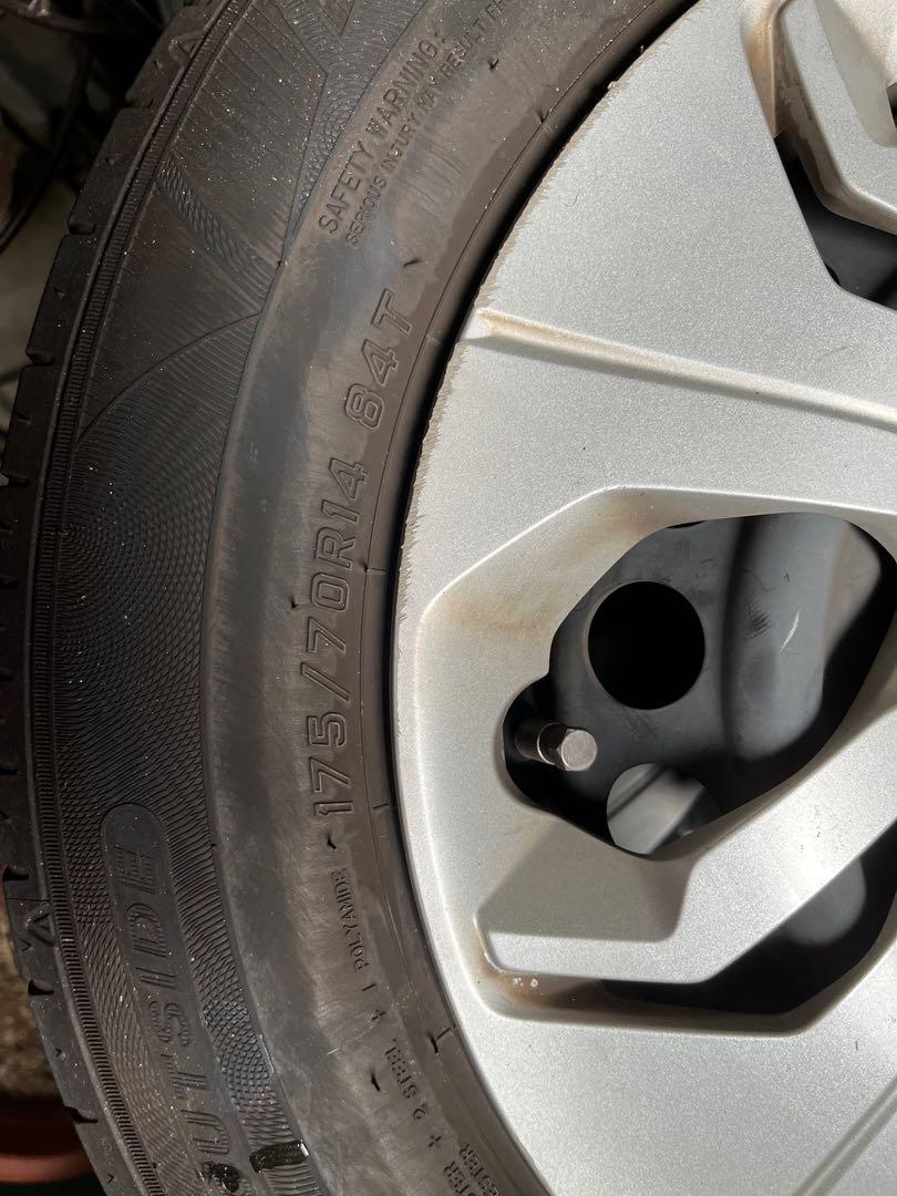 Oem honda fit steel rim + falken tyre, Car Accessories, Tyres & Rims on ...