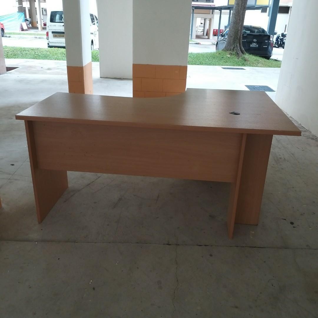 Office Table Corner, Furniture & Home Living, Furniture, Tables & Sets