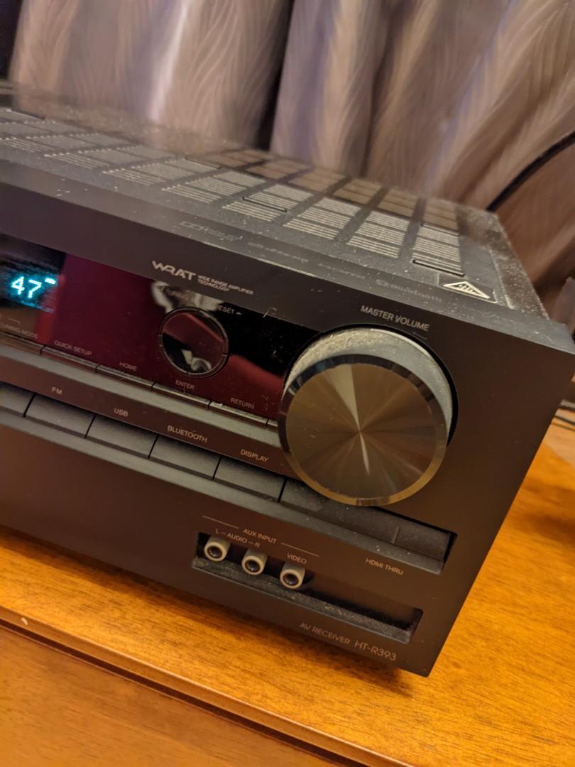 ONKYO HTR393 5.1 Channel Home Theatre Receiver &Speaker Package, Audio